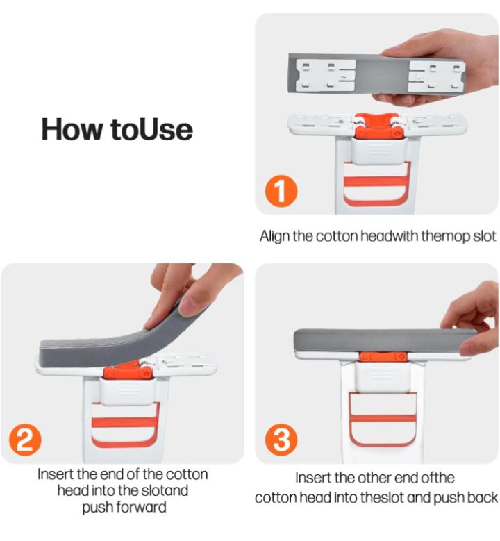 Mini Foldable Desktop Mop – Portable Versatile Wet & Dry Cleaning Sponge Mop for Home & Car – Ideal for Kitchen, Bathroom, Glass, Dining Table & More (Squeeze Handle+2 Sponge Head )