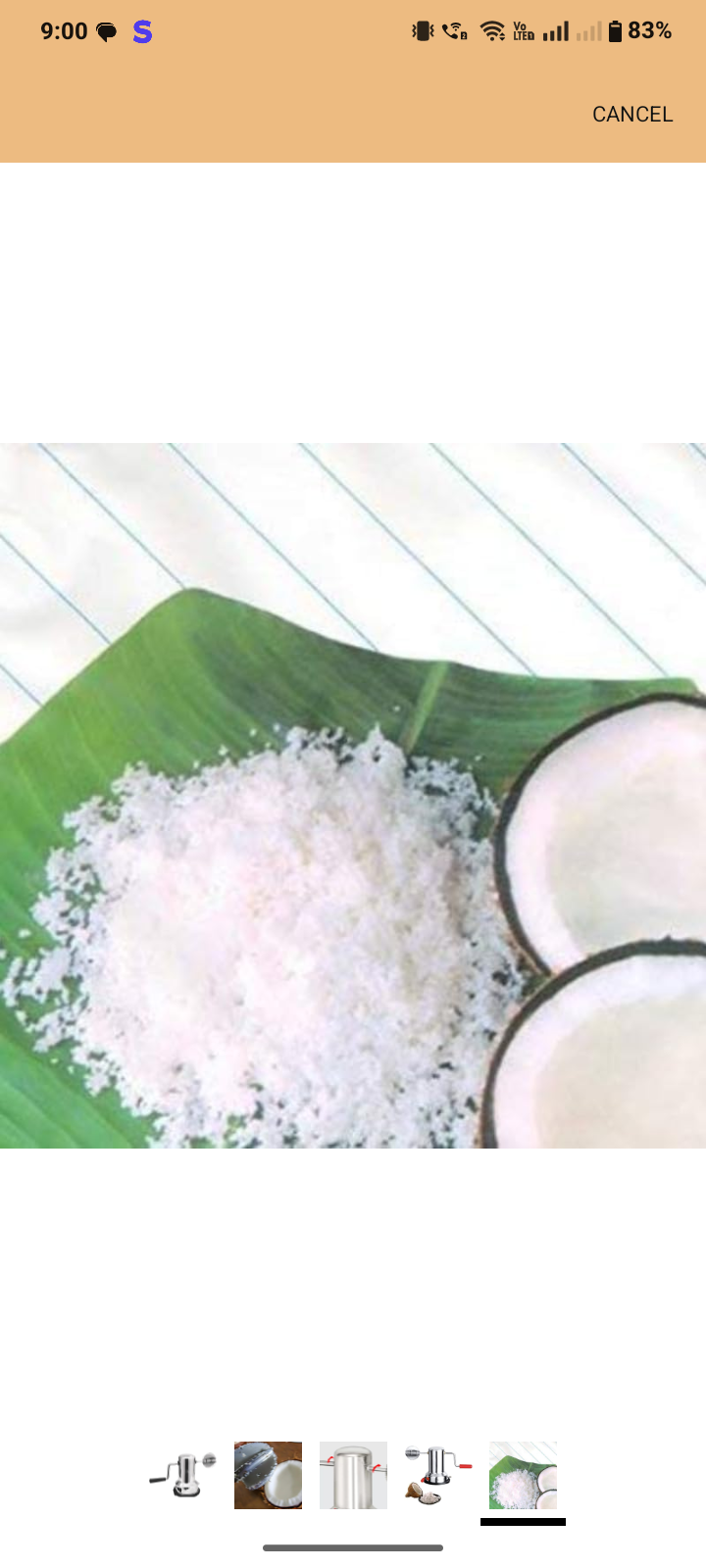 Stainless Steel Coconut Scraper for Kitchen, Manual Coconut Grater Tool with Compact Design for Smooth, Efficient Coconut Scraping, Easy Cleaning